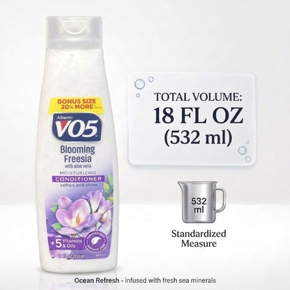 18 oz Alberto VO5 Blooming Freesia Moisturizing Conditioner Shampoo product detail image