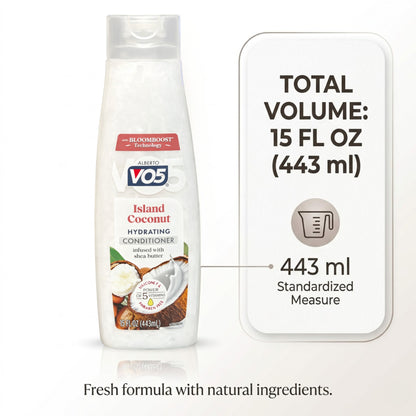 15 oz VO5 Alberto Island Coconut Conditioner Hydrating Formula