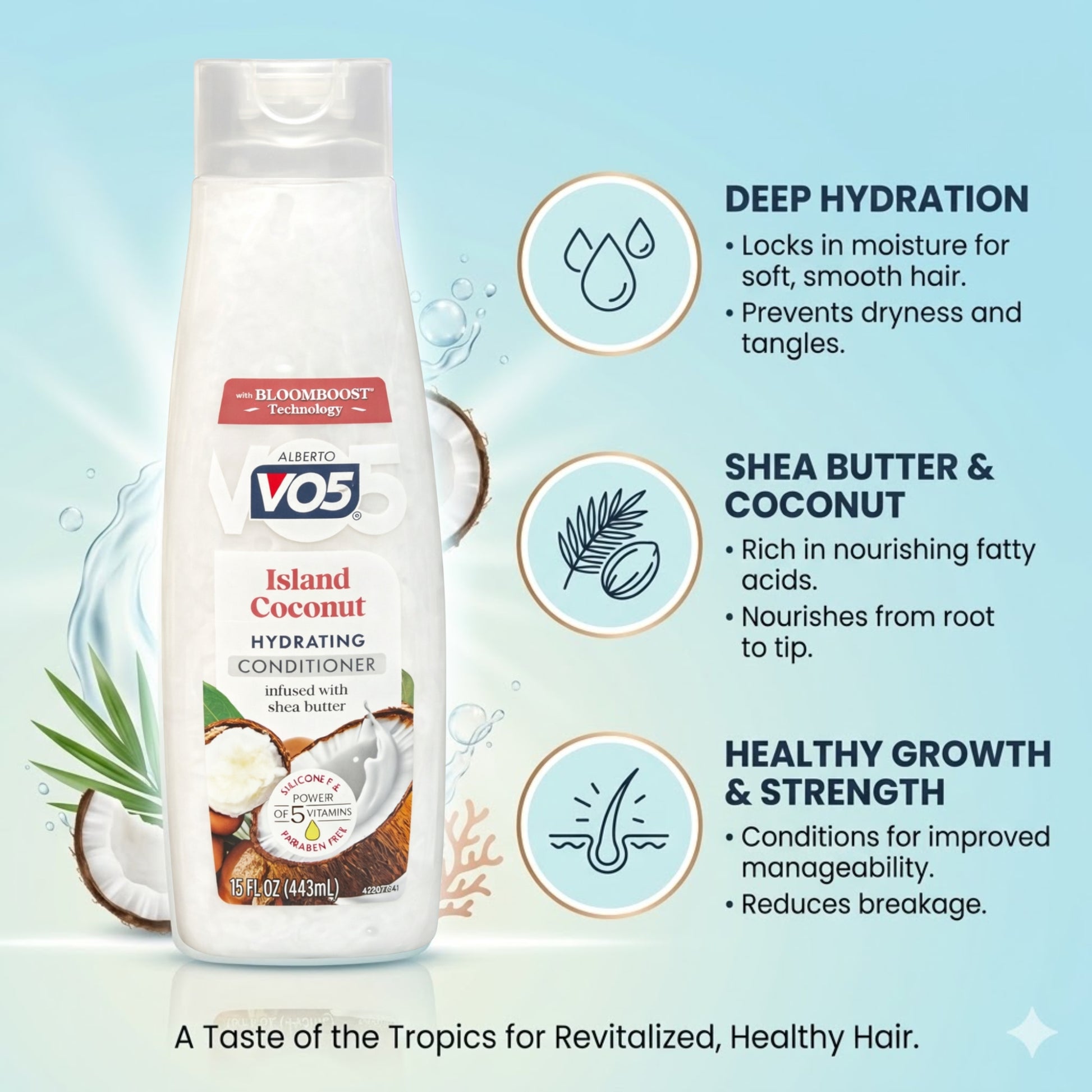 VO5 Alberto 15 oz Island Coconut Hydrating Hair Conditioner