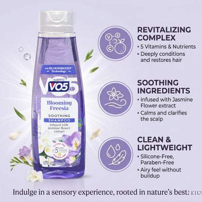 Alberto VO5 15 oz Blooming Freesia Soothing Hair Shampoo