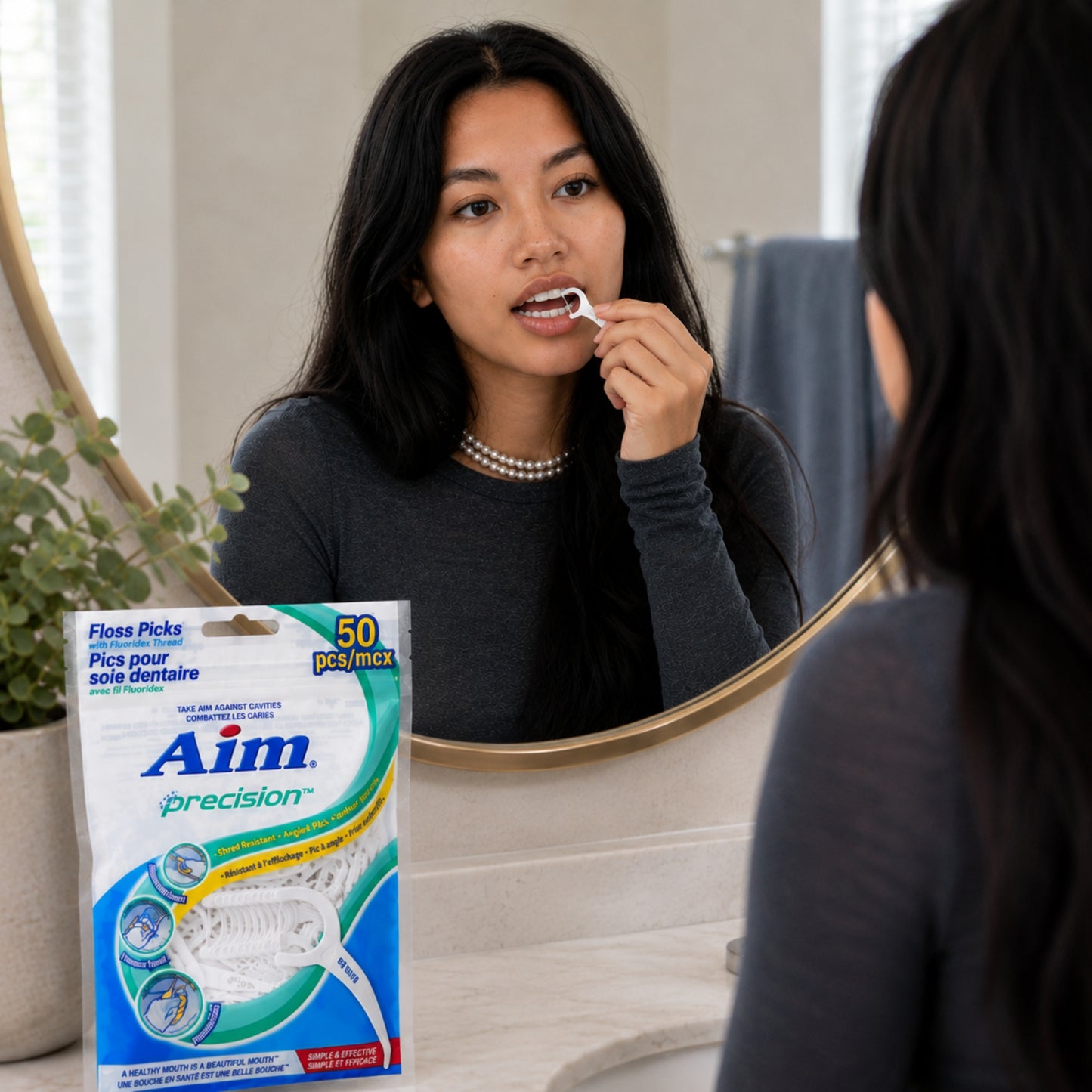 Aim Dental Floss Picks Oral Care Pack