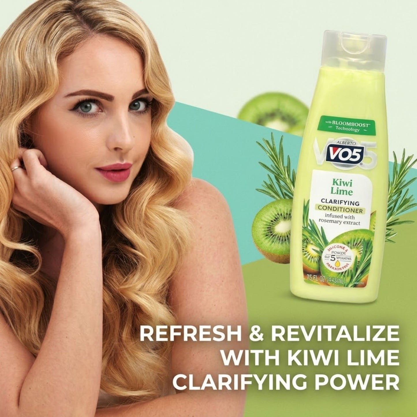 15oz Alberto VO5 Kiwi Lime Clarifying Conditioner Bottle Shampoo size and feature image