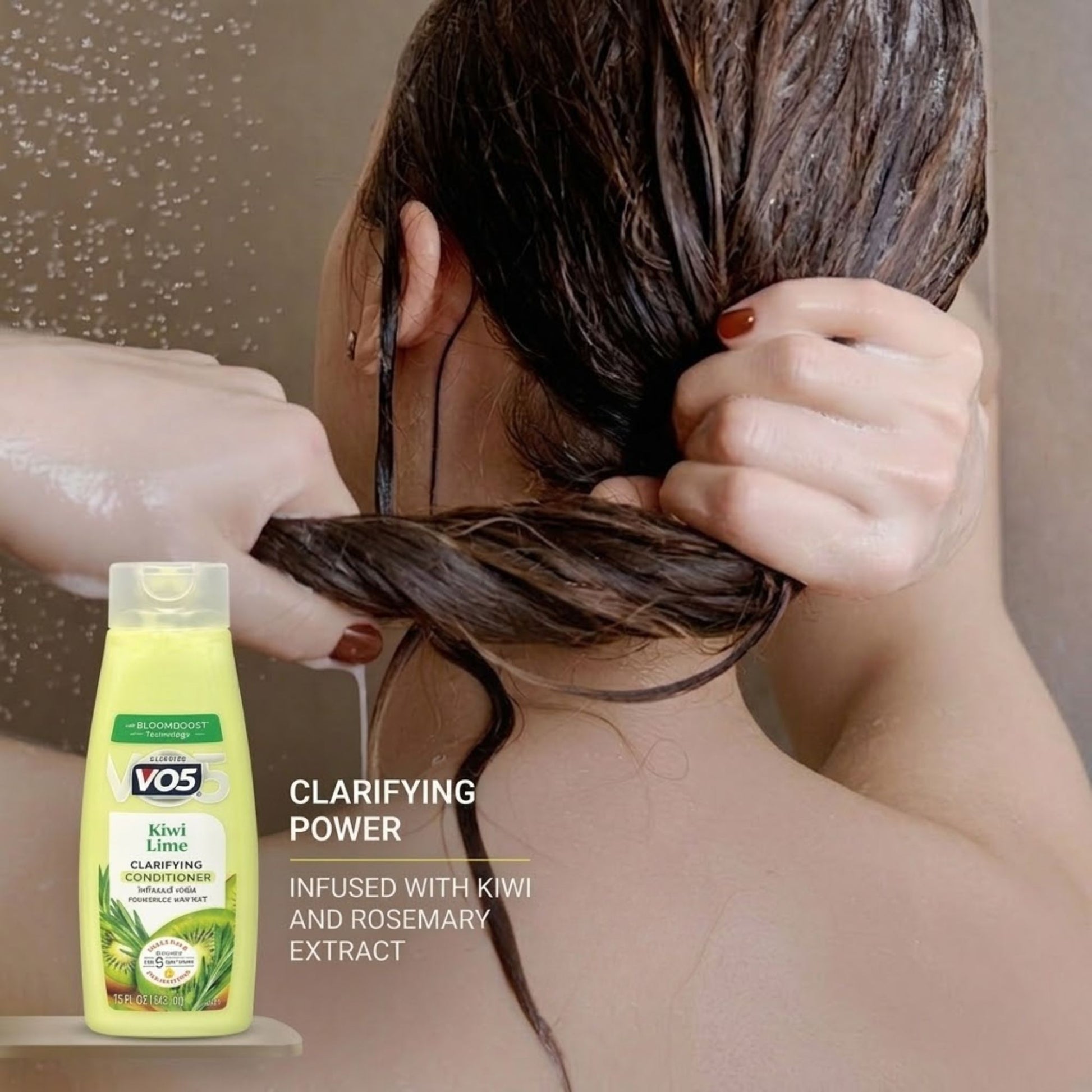 15oz Alberto VO5 Kiwi Lime Clarifying Conditioner Bottle Shampoo lifestyle use image