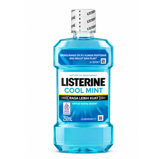 Listerine Cool Mint Antiseptic Mouthwash 250ml Fresh Breath