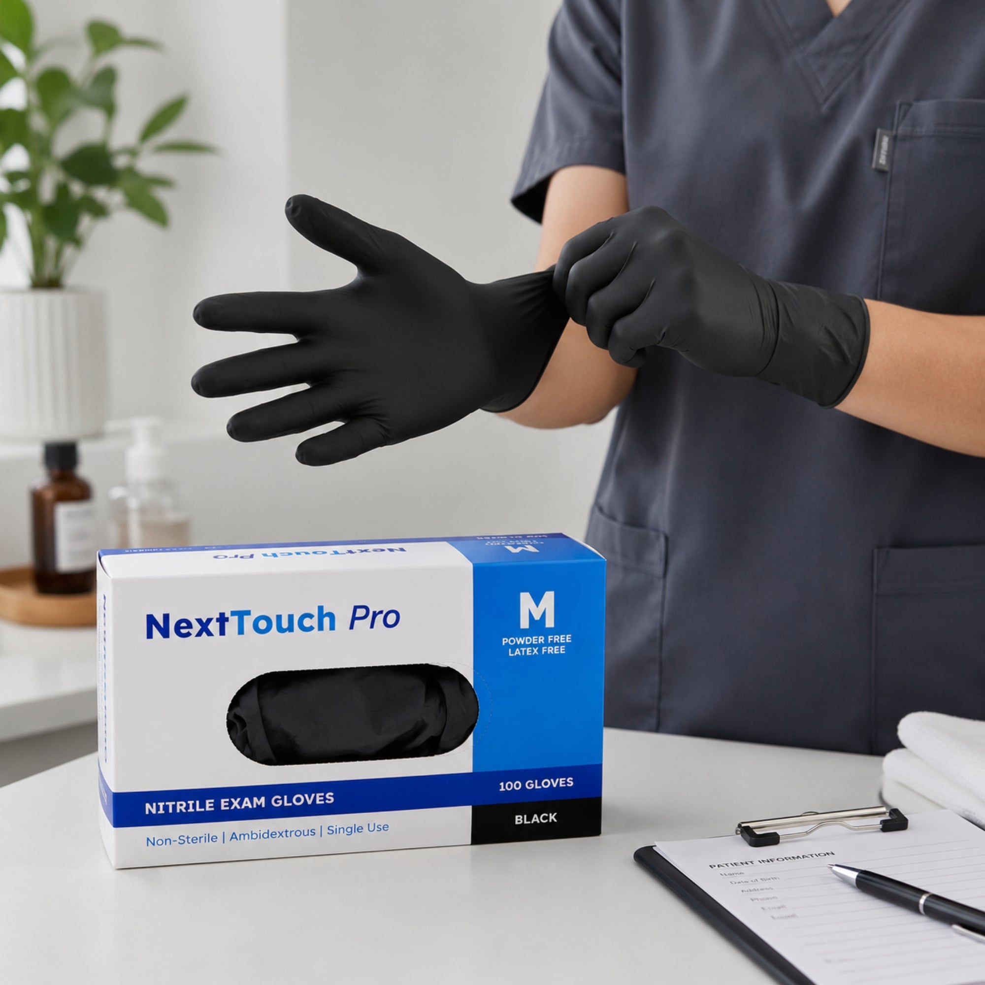 NextTouch Pro Disposable Nitrile Gloves Medium