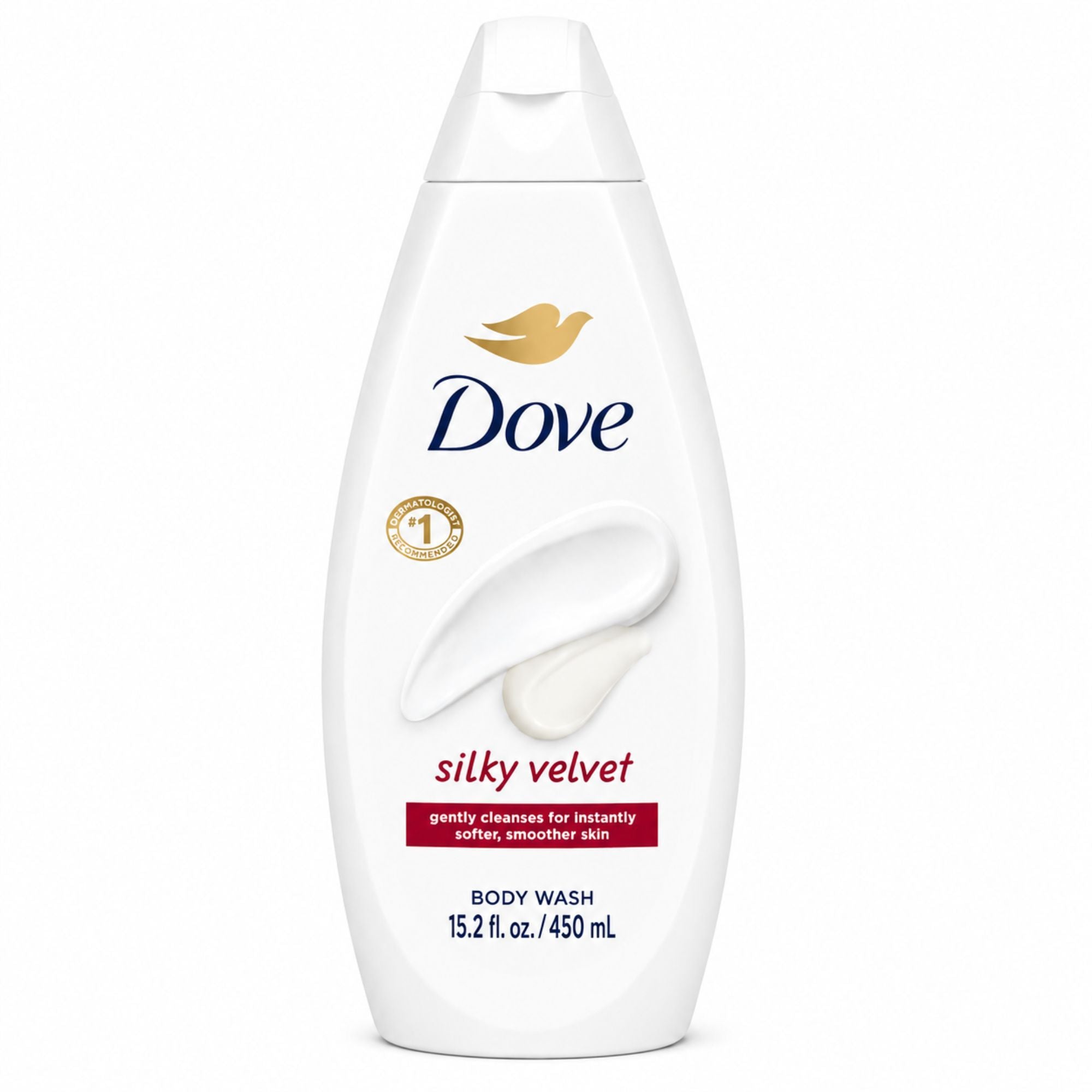 Dove Silky Velvet moisturizing body wash 15.2 fl oz for soft smooth skin