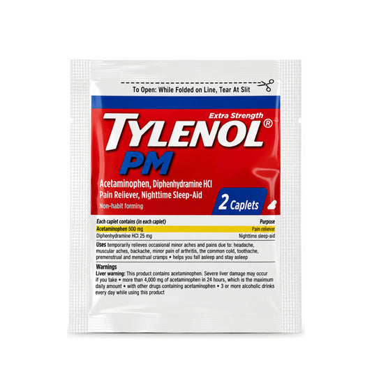 2 Caplets Tylenol PM Extra Strength Sleep Aid