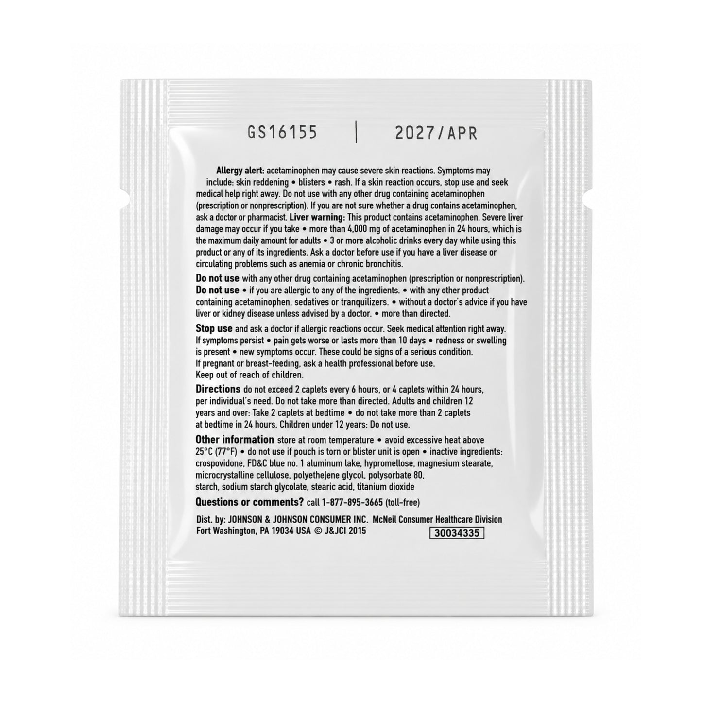2 Caplets Extra Strength Tylenol PM Relief