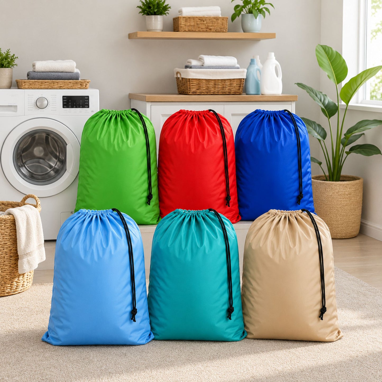 28 x 36 Inch Large Laundry Storage Bag Random Design