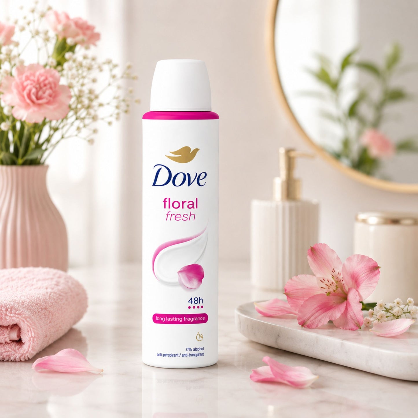 Dove 48H Protection Floral Fresh Antiperspirant Spray