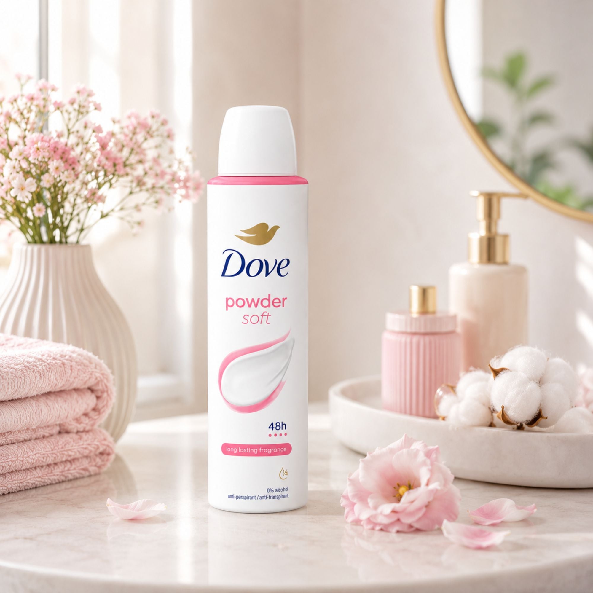 Dove 48H Protection Powder Soft Antiperspirant Spray
