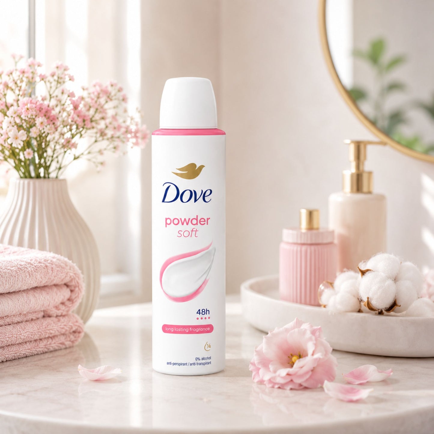 Dove 48H Protection Powder Soft Antiperspirant Spray