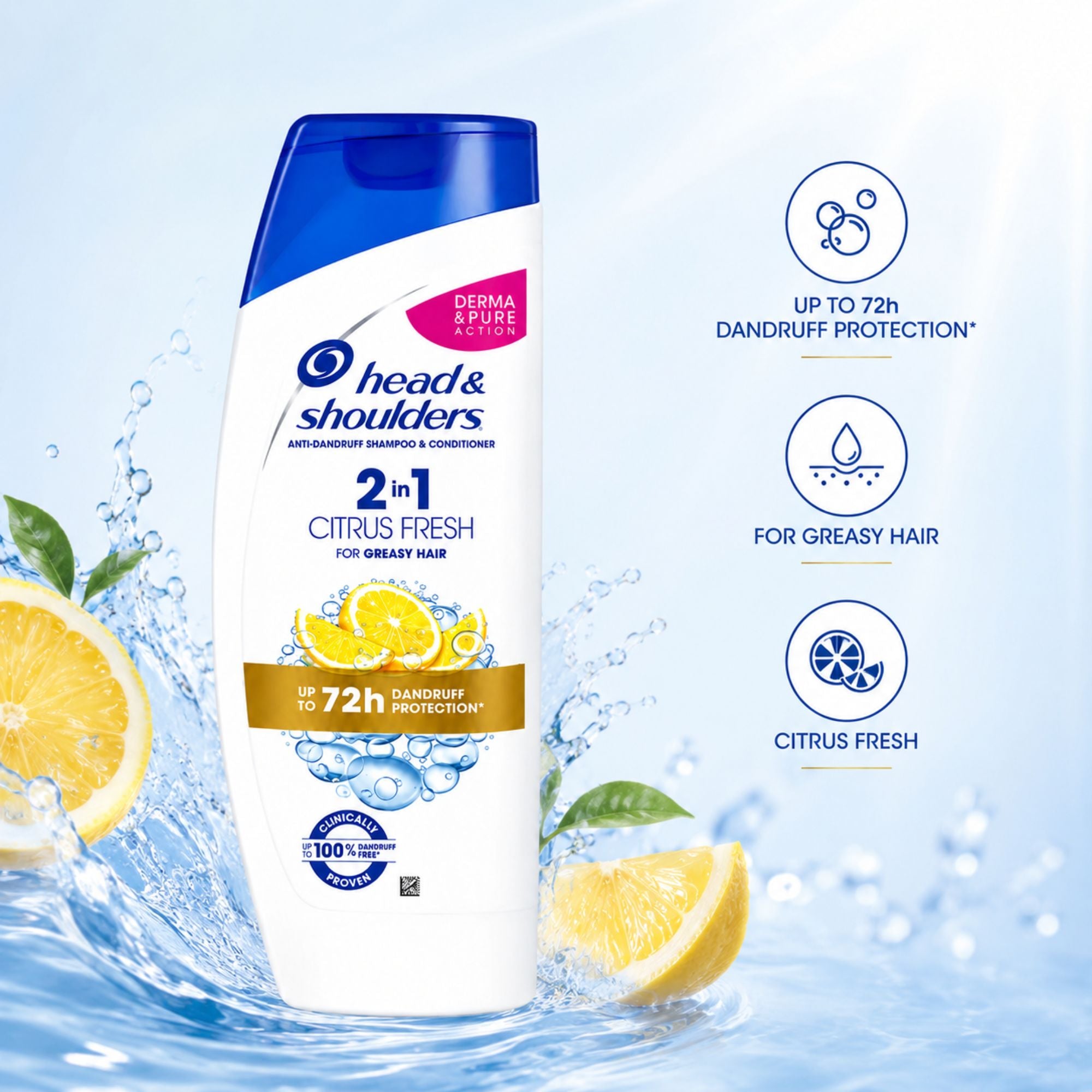 Head & Shoulders 2 in 1 Citrus Fresh Shampoo & Conditioner