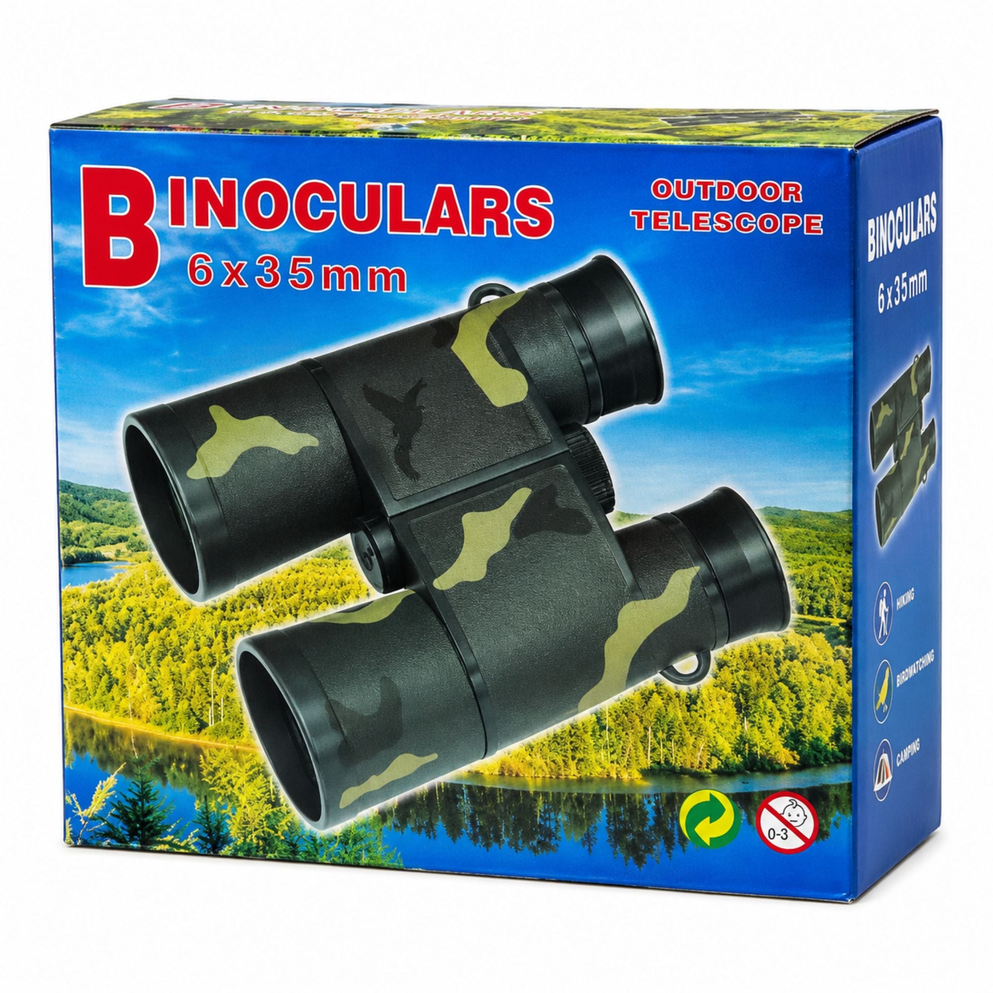 Kids 6x35 Adventure Binoculars for Outdoor Exploration