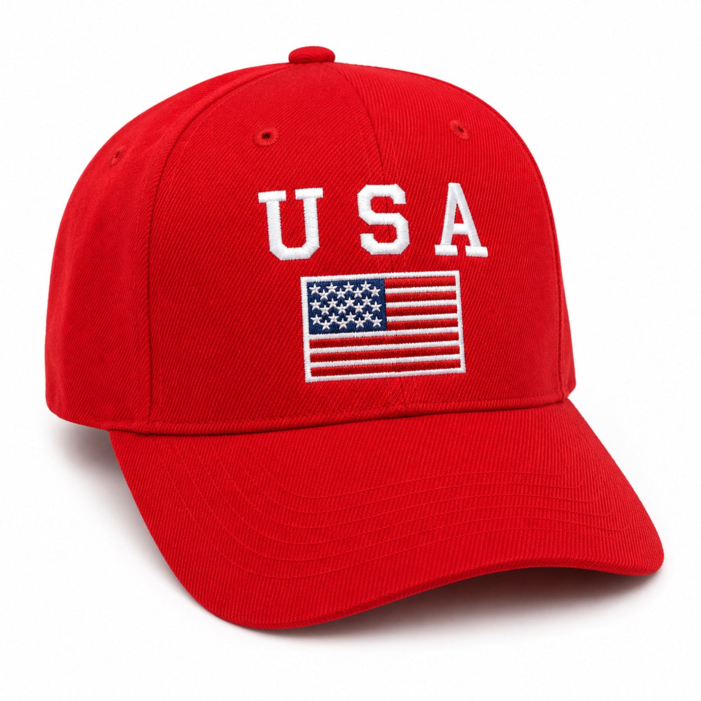 Classic Cotton USA Embroidered Baseball Cap for Unisex