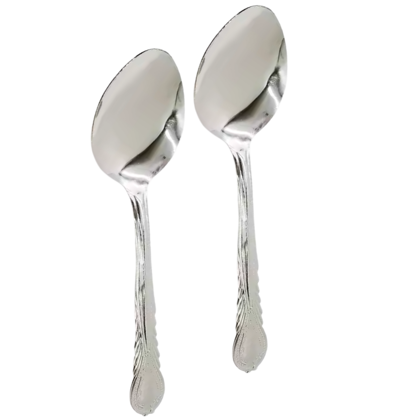 99¢- Stainless Steel Table Spoon – Durable, Rust-Resistant Flatware for Everyday Use: 2CT