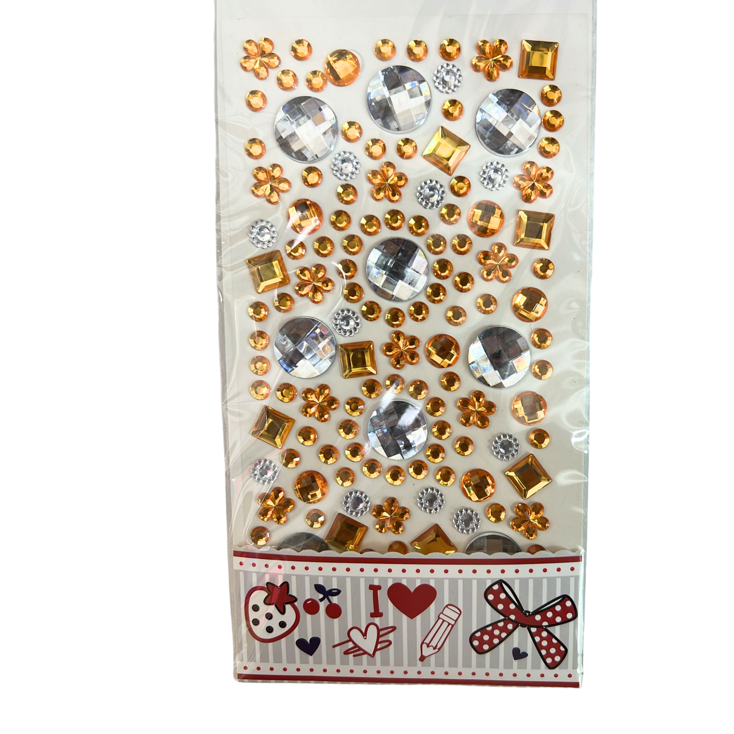 99¢-125 pcs Acrylic Stickers – Includes Gold & Silver Designs