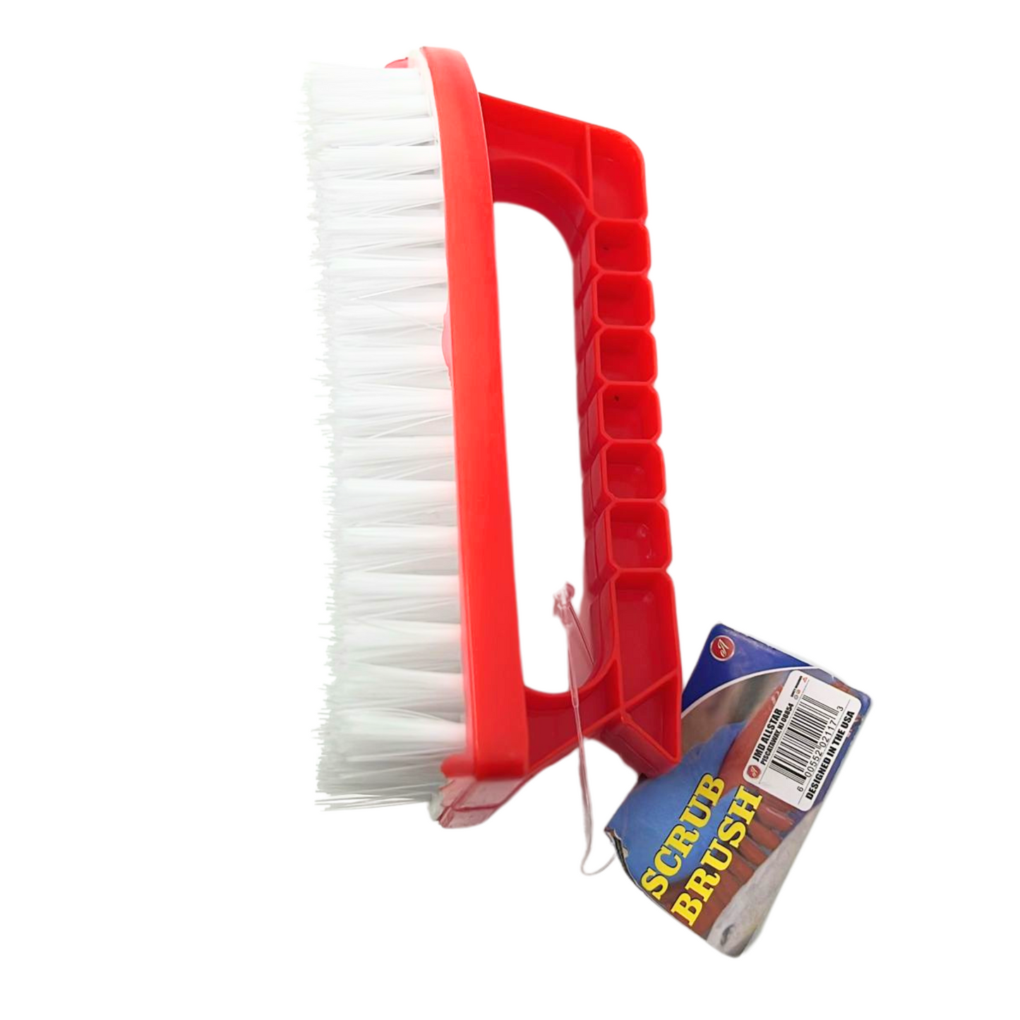 99¢ - Iron Style Scrub Brush – Hard Bristle Plastic Cleaning Brush for Laundry, and Household Use: 1CT