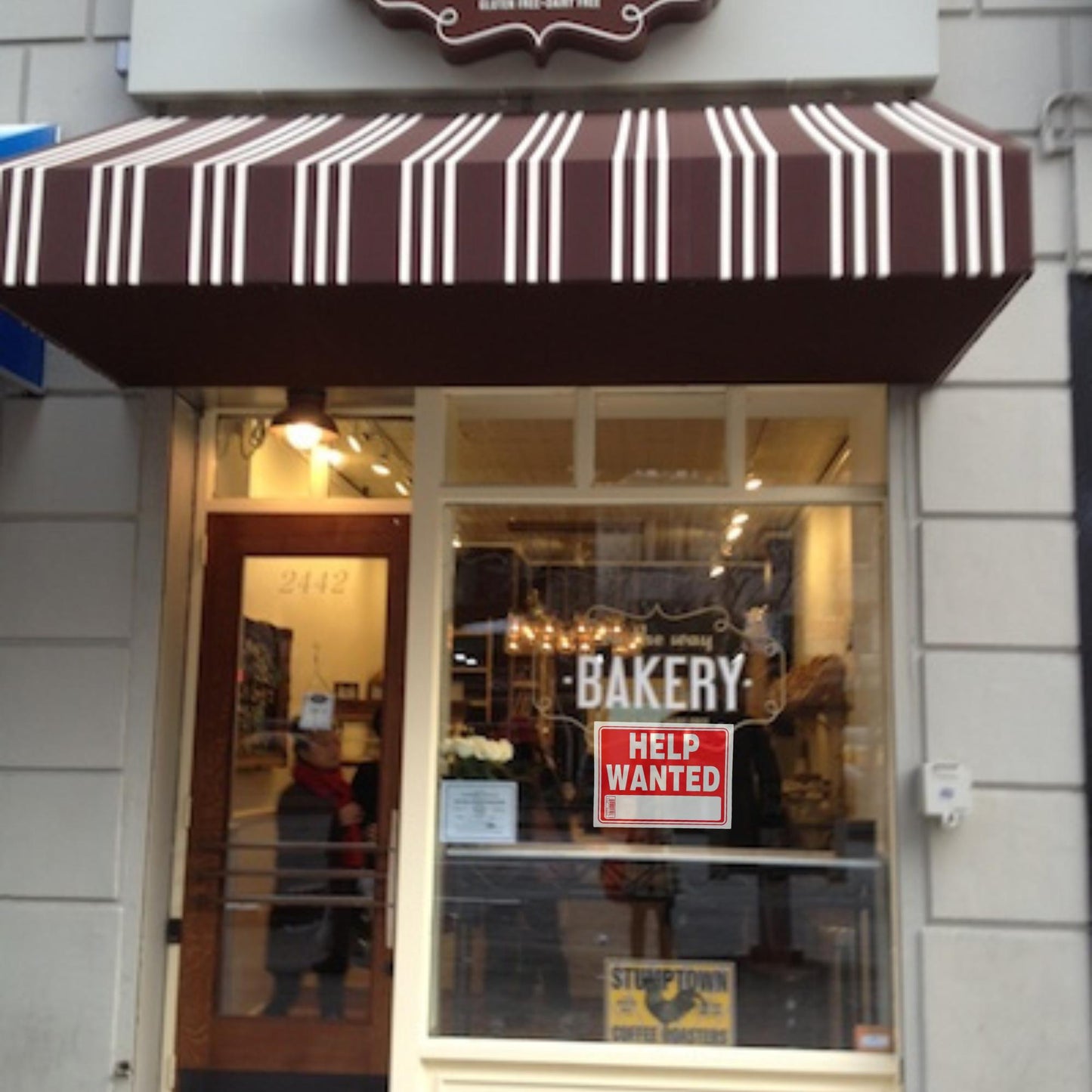 9"X12" "HELP WANTED" Plastic Signage Sign-1CT