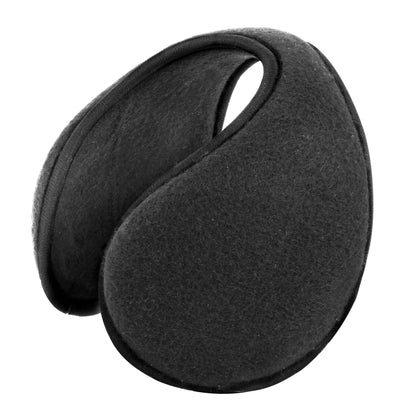 Black ear muffs on a white background