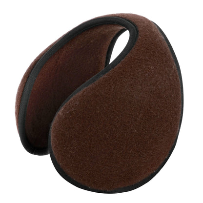 Brown ear muffs on a white background