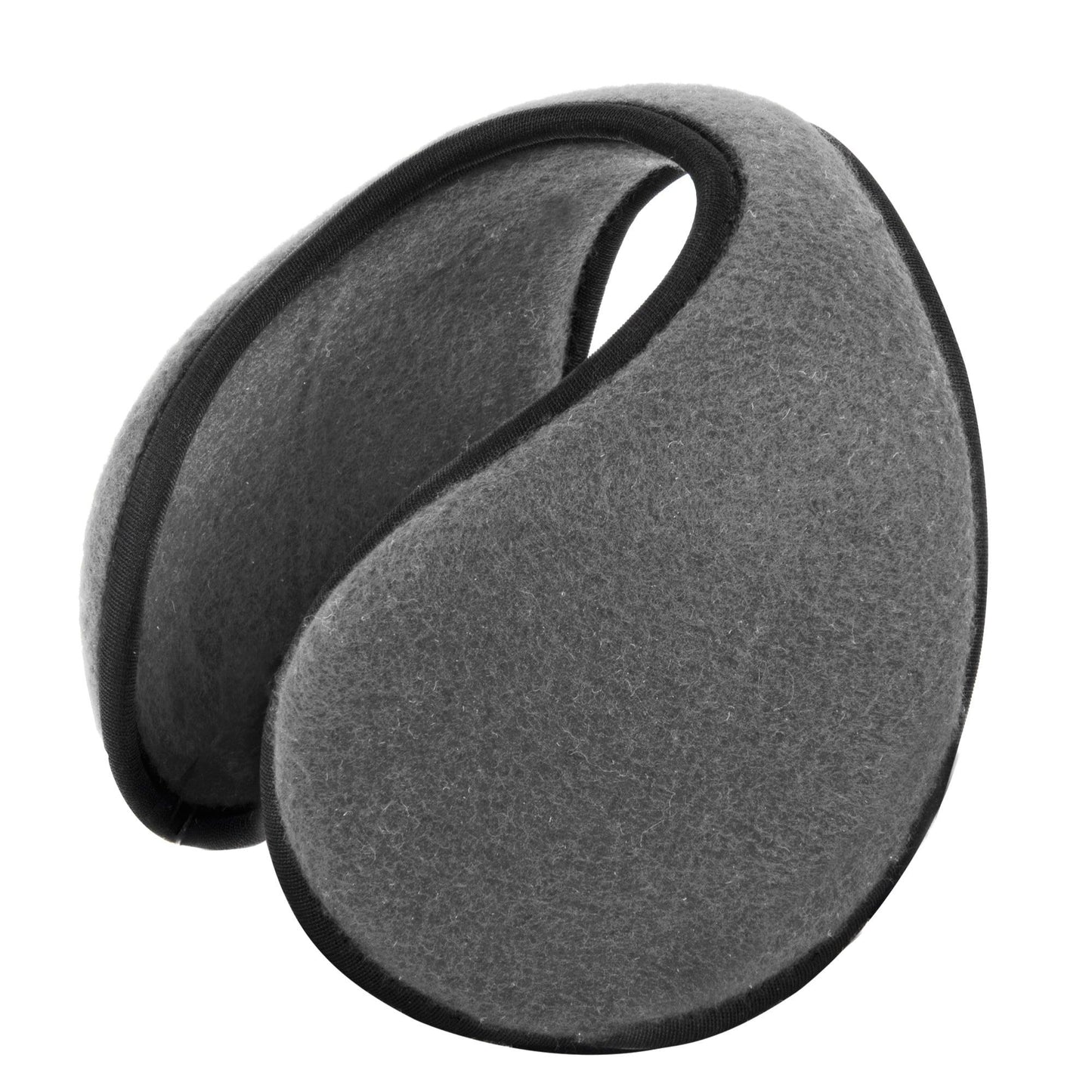 Gray ear muffs on a white background
