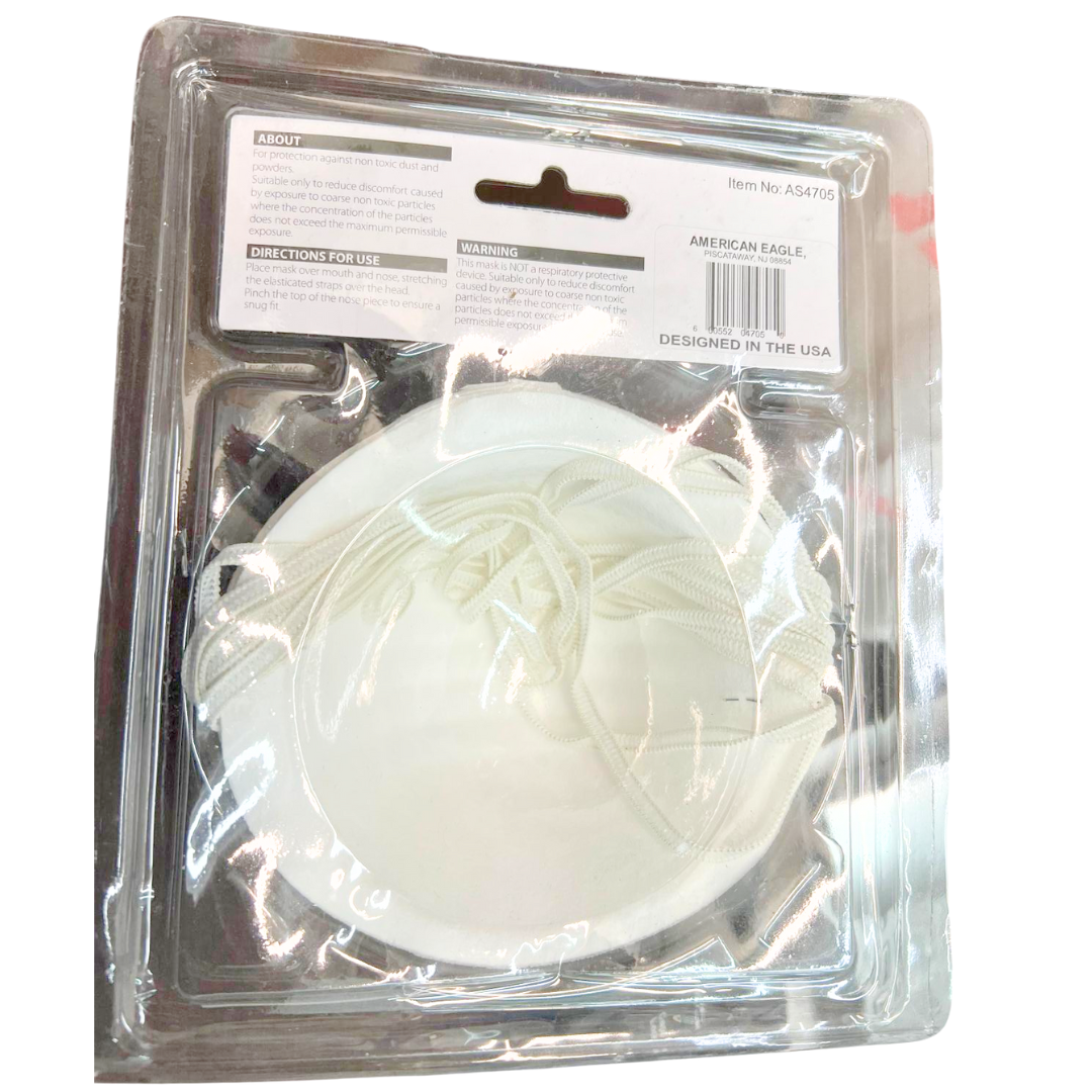 99¢ Handy Home Disposable Non-Toxic Dust & Filter Masks: 10CT Dust Mask Handy Home