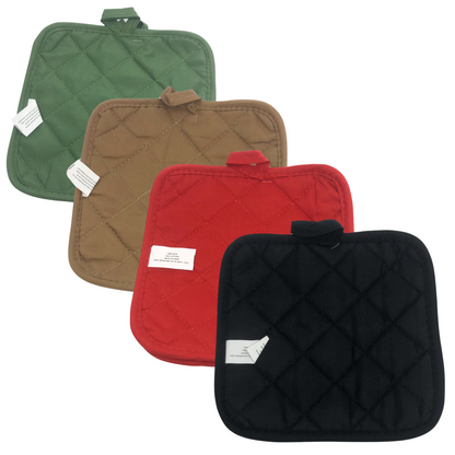 99¢-  Heat-Resistant Pot Holder for Oven – Quilted Cotton Hot Pad for Baking, Cooking, and All Grilling: 1CT