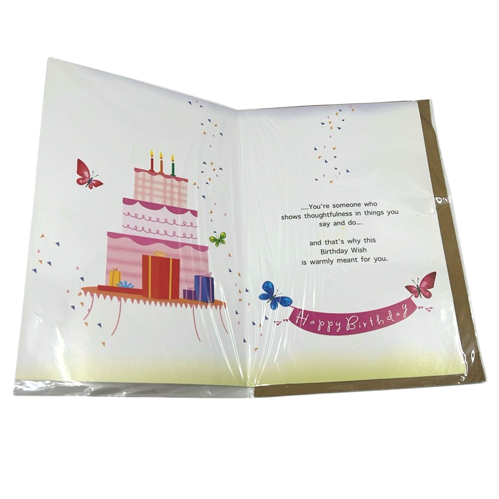 8X5.5 in. Happy Birthday Greeting Card with Envelop: 1 Pack Greeting Cards Birthday Greeting Cards product detail image