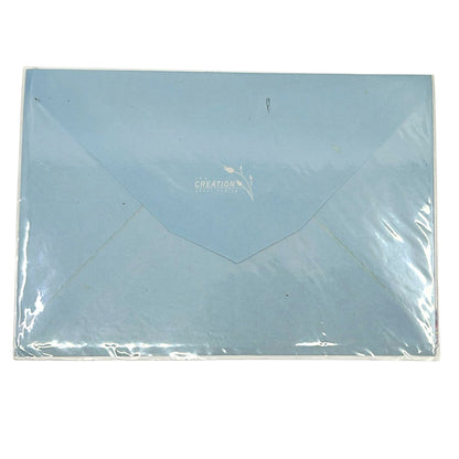 Light blue envelope with 'Creation' branding on a white background