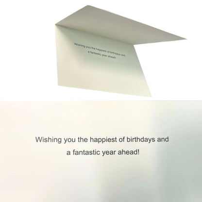 Elegant 4X6 inches Happy Birthday Greeting Card with Envelop: 1CT