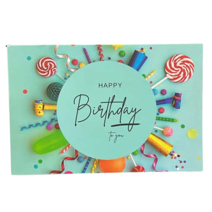Elegant 4X6 inches Happy Birthday Greeting Card with Envelop: 1CT