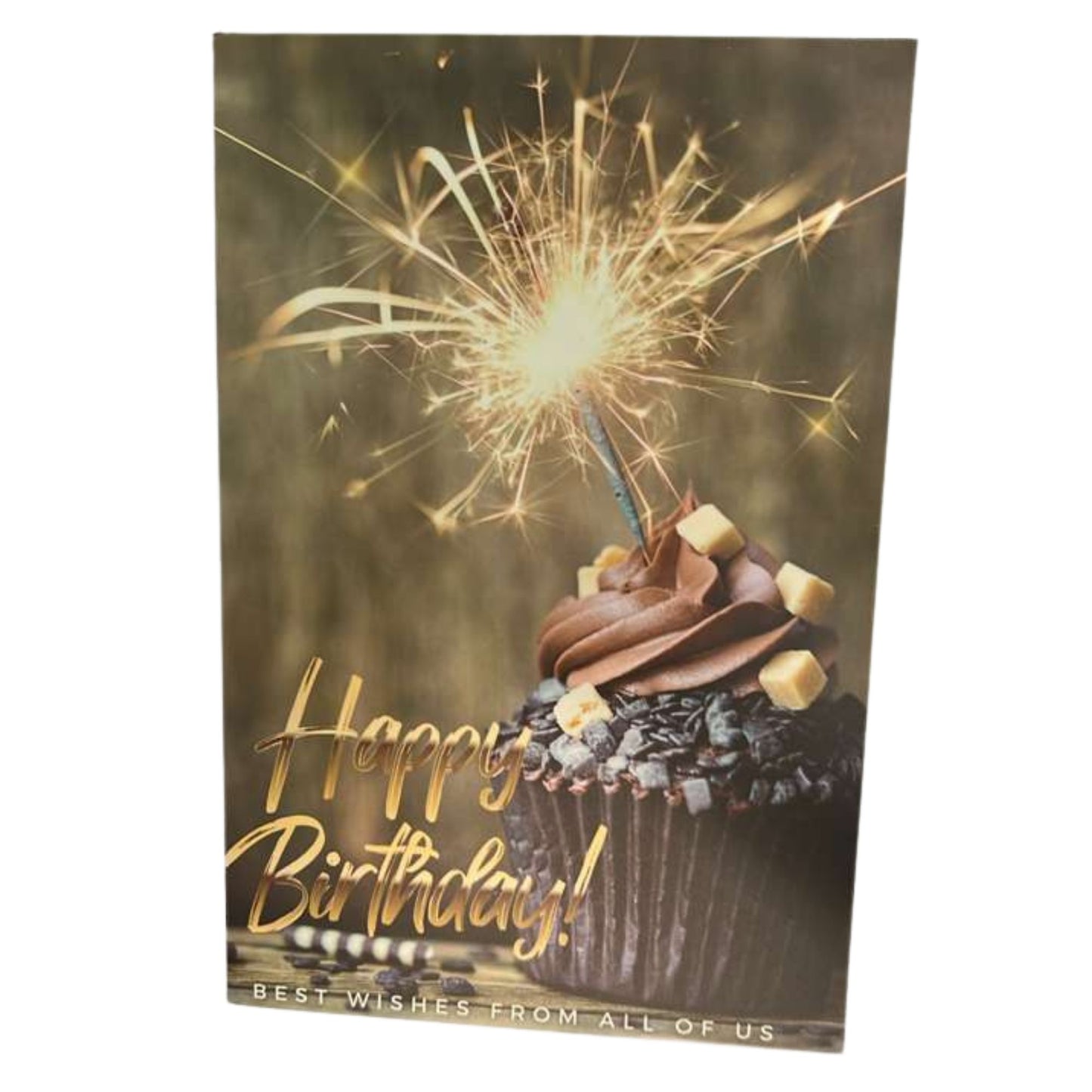 Elegant 4X6 inches Happy Birthday Greeting Card with Envelop: 1CT