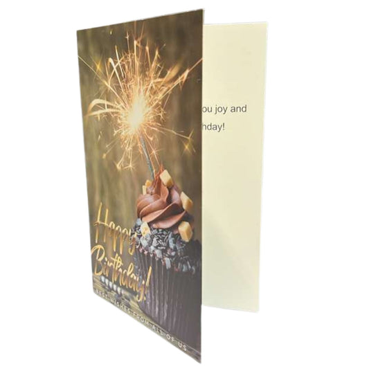 Elegant 4X6 inches Happy Birthday Greeting Card with Envelop: 1CT