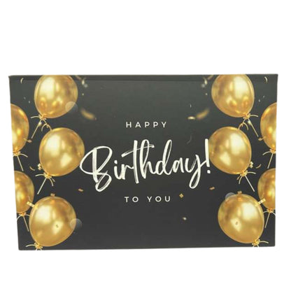 Elegant 4X6 inches Happy Birthday Greeting Card with Envelop: 1CT