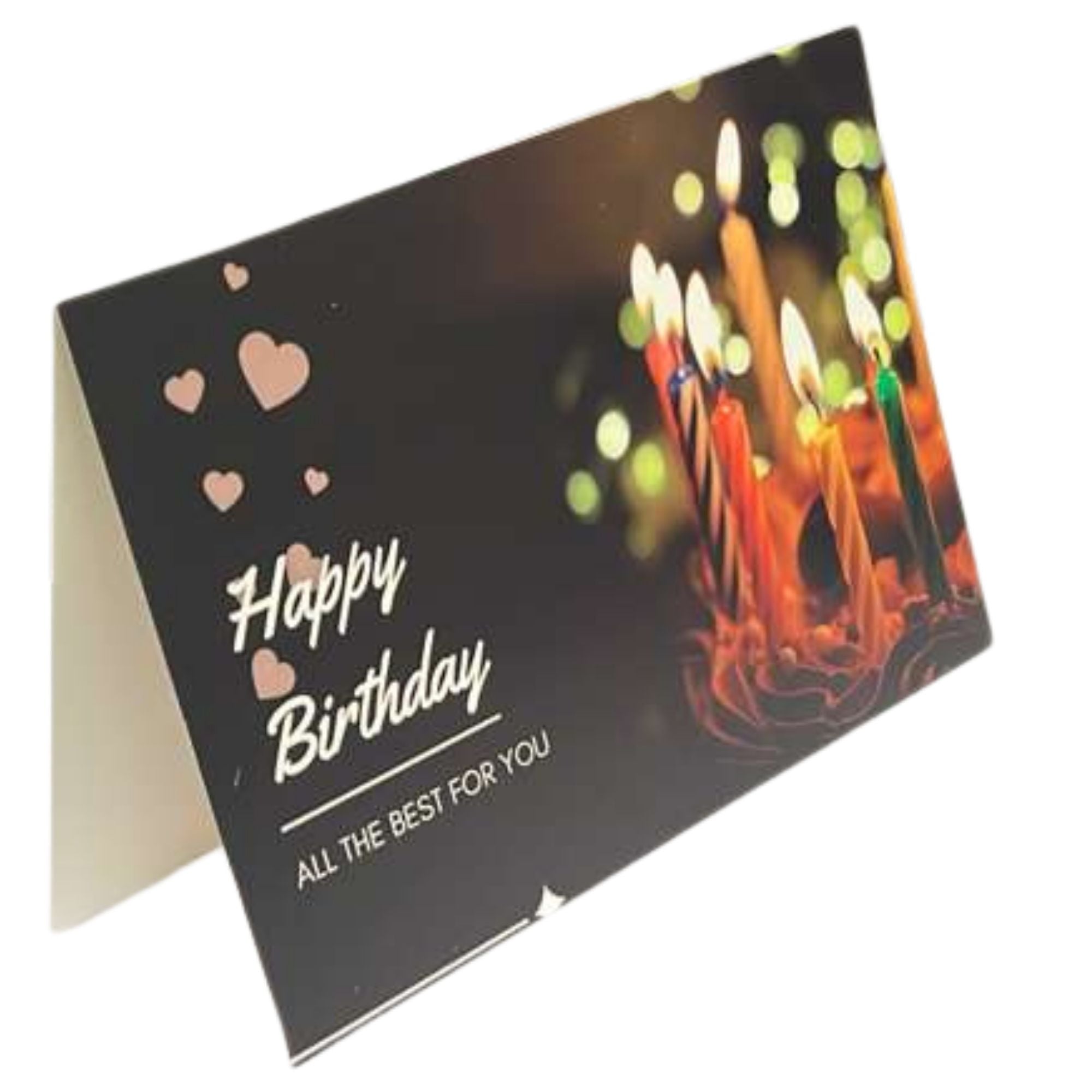 Elegant 4X6 inches Happy Birthday Greeting Card with Envelop: 1 Pack Greeting Cards Birthday Greeting Cards main product