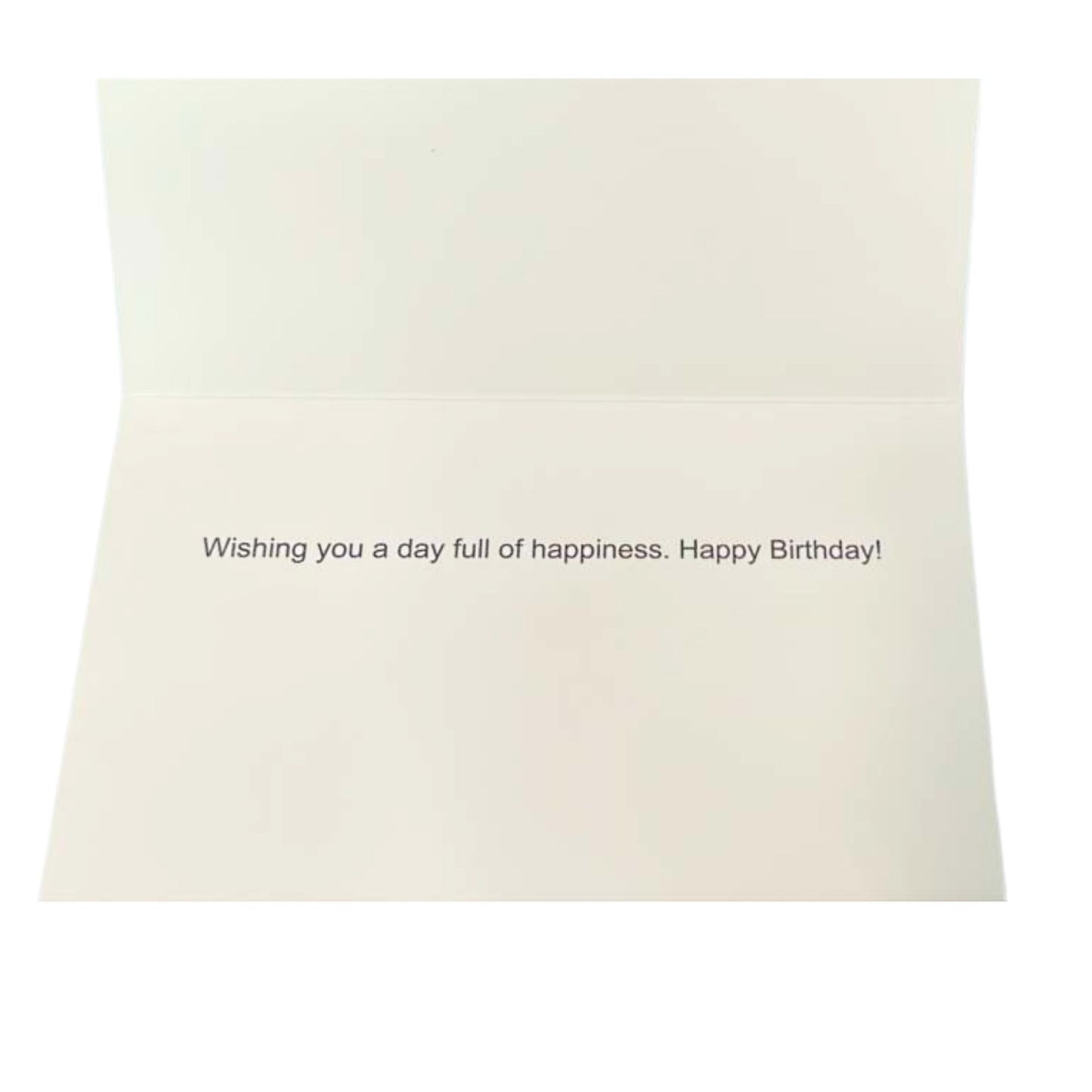 Elegant 4X6 inches Happy Birthday Greeting Card with Envelop: 1CT