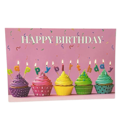 Elegant 4X6 inches Happy Birthday Greeting Card with Envelop: 1CT