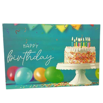 Elegant 4X6 inches Happy Birthday Greeting Card with Envelop: 1CT
