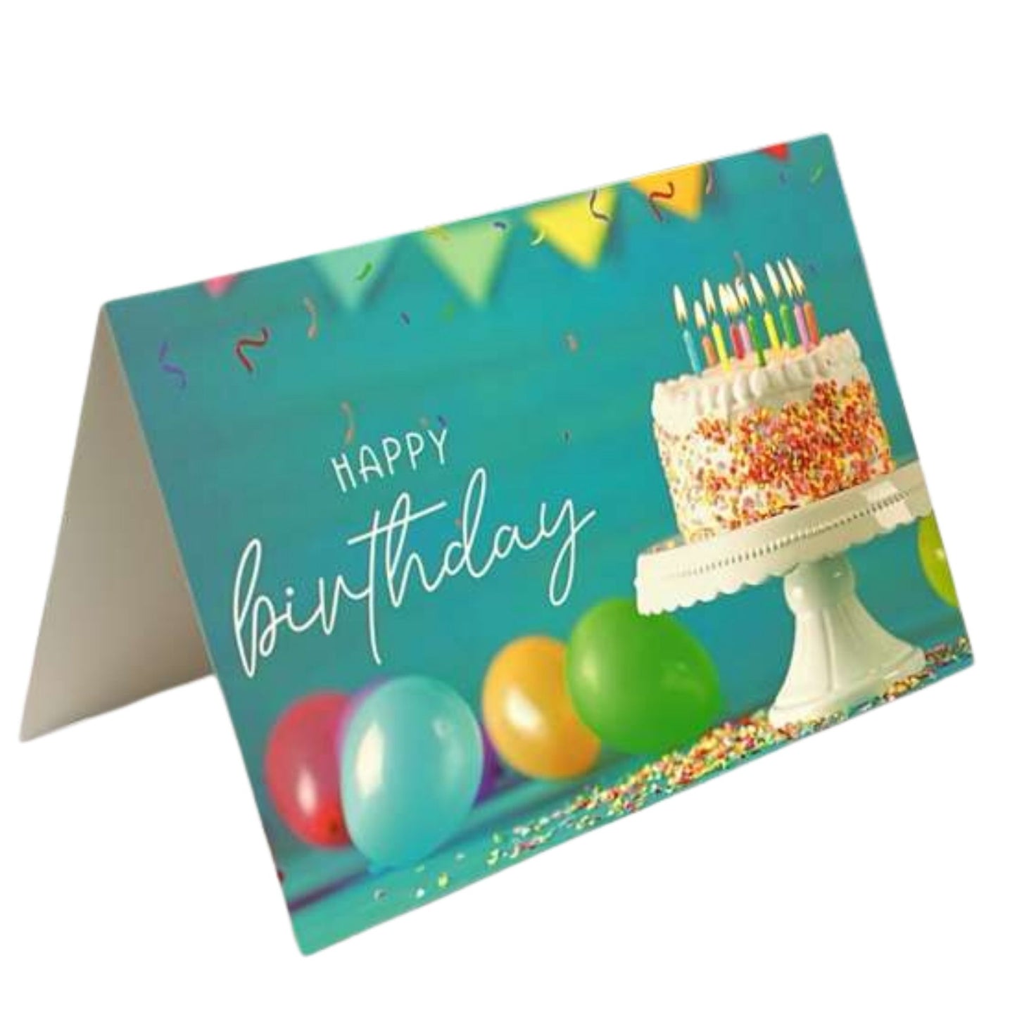 Elegant 4X6 inches Happy Birthday Greeting Card with Envelop: 1CT