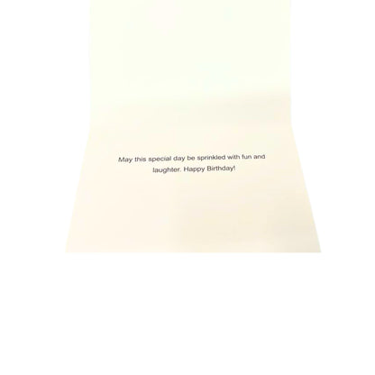 Elegant 4X6 inches Happy Birthday Greeting Card with Envelop: 1CT