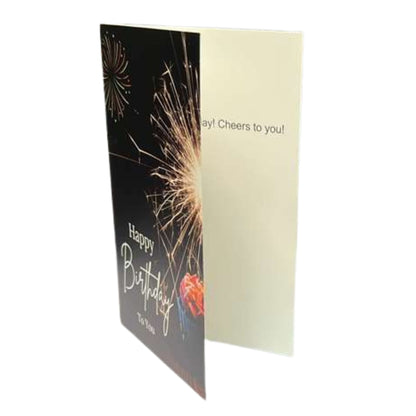 Elegant 4X6 inches Happy Birthday Greeting Card with Envelop: 1CT