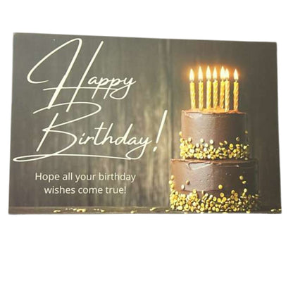 Elegant 4X6 inches Happy Birthday Greeting Card with Envelop: 1CT