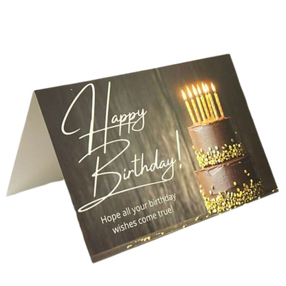 Elegant 4X6 inches Happy Birthday Greeting Card with Envelop: 1CT