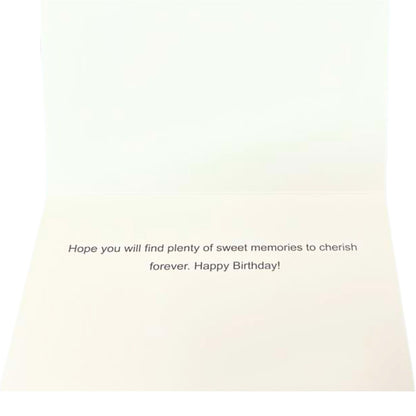 Elegant 4X6 inches Happy Birthday Greeting Card with Envelop: 1CT