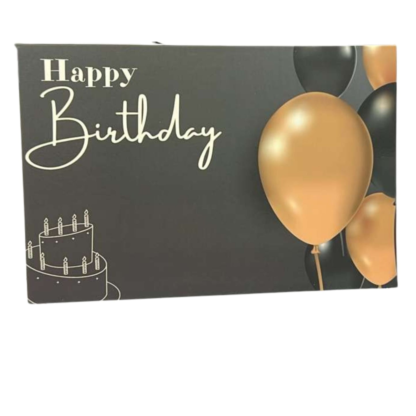 Elegant 4X6 inches Happy Birthday Greeting Card with Envelop: 1CT