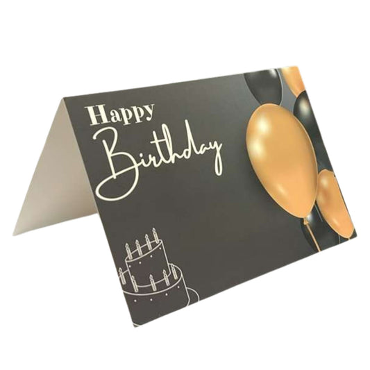 Elegant 4X6 inches Happy Birthday Greeting Card with Envelop: 1CT