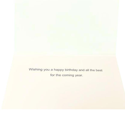 Elegant 4X6 inches Happy Birthday Greeting Card with Envelop: 1CT
