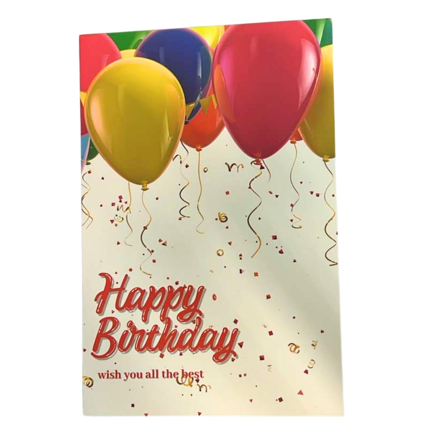 Elegant 4X6 inches Happy Birthday Greeting Card with Envelop: 1CT