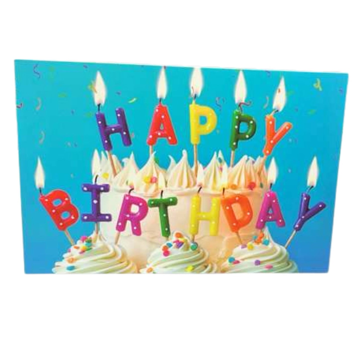 Elegant 4X6 inches Happy Birthday Greeting Card with Envelop: 1CT